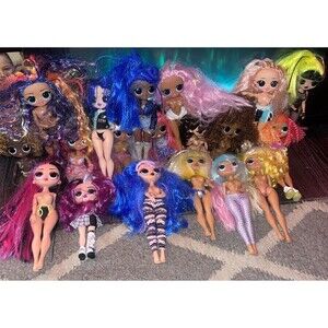 LOL Surprise 9inch OMG Dolls Lot of 19 & Lots of Accessories